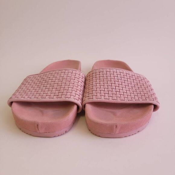 J Slides NYC Pink Slide Sandal Size 6 Leather Women's Summer - Picture 3 of 12